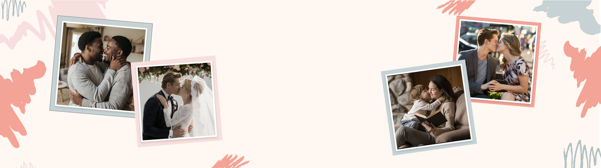 Fotomontajes de besos con IA